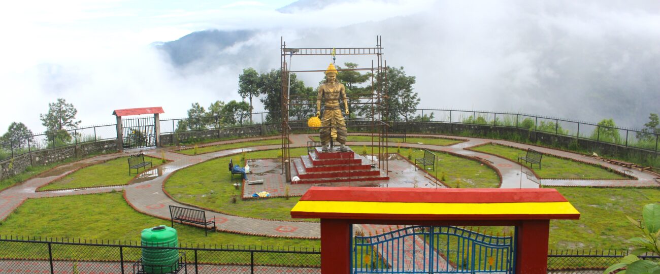 पुलहाश्रममा धार्मिक पर्यटन पूर्वाधार थपिँदै : रावण पार्क निर्माण अन्तिम चरणमा