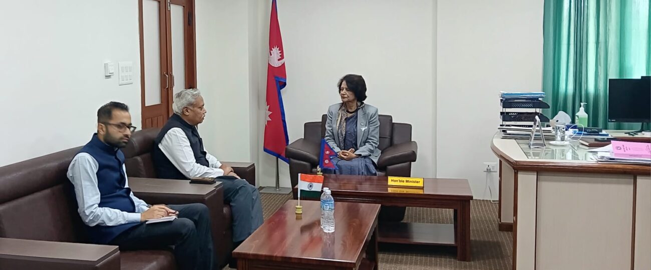 स्वास्थ्य मन्त्री गौतमसँग भारतीय राजदूतको शिष्टाचार भेट