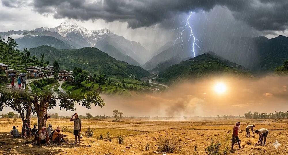 पश्चिमी वायुको प्रभावः तराईमा तातो दिन, पहाडमा वर्षा