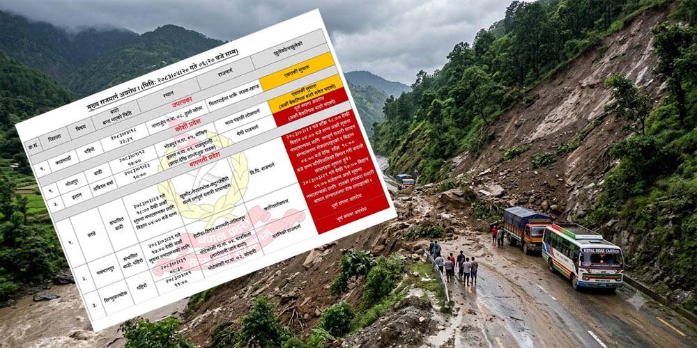 पाँच जिल्लाका मुख्य राजमार्गमा आंशिकदेखि पूर्ण अवरोध